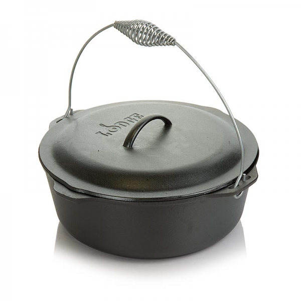 Zubehör - Kochtopf "Lodge Dutch Oven", mit Deckel, für den Smoker, 9 Liter, 1 St