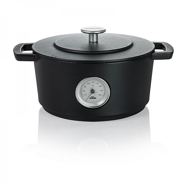 Combekk Dutch Oven, Topf, 24cm, mit Thermometer, emailliertes Gusseisen, 1 St