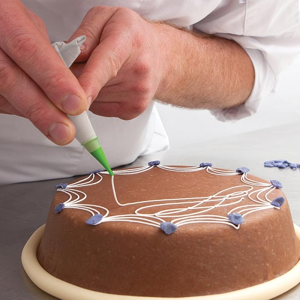 Spritzbeutel, Einweg, 22x12cm, One Way Sweetliner, inkl. Spitzen, für Schokolade, 50 St