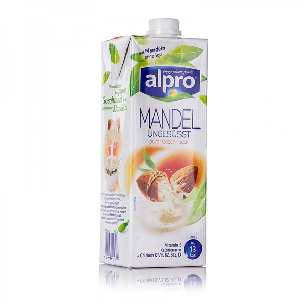 Mandelmilch (Mandeldrink), ungesüßt, alpro, 1 l
