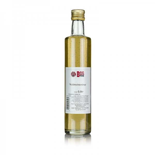 BOS FOOD Waldmeistersirup extra, ohne Farbstoff, 500 ml