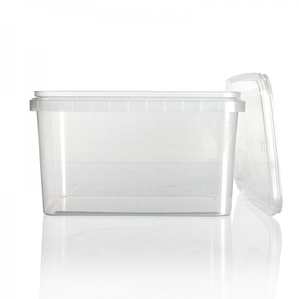 Kunststoffdose "RectAcup", rechteckig, mit Deckel, 191x128x160mm, 1800 ml, 1 St