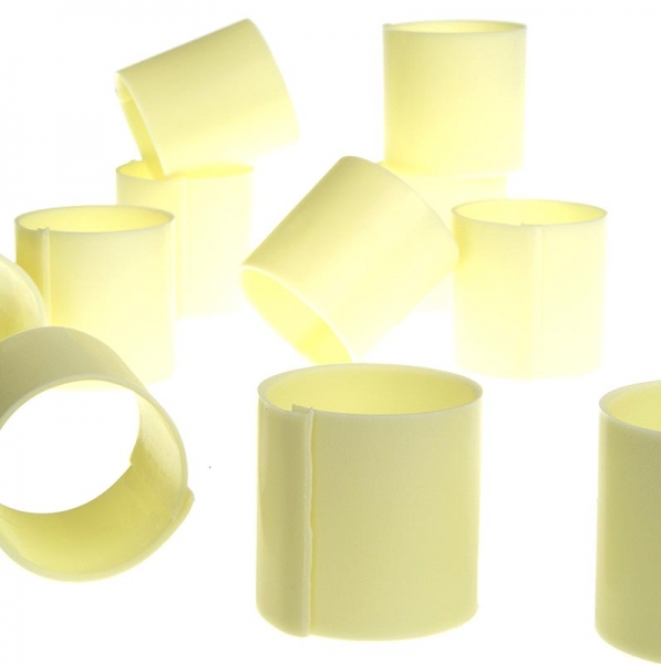 Schokoform - Cannelloni/Zylinder, weiß ohne Dekor, ø 35mm, 35mm hoch, 250g, 35 St