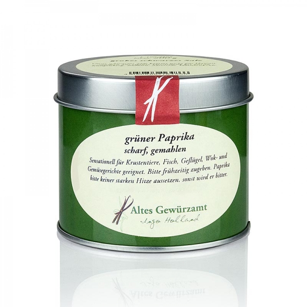 Paprika grün, scharf, gemahlen, Altes Gewürzamt, 70g