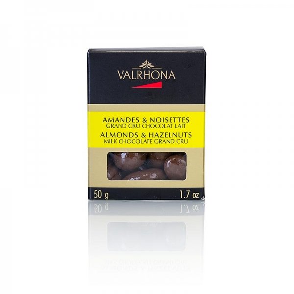 Valrhona Equinoxe Kugel 50g, Mandeln & Haselnuss, Milchschokolade (11255), 50g