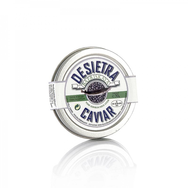 Desietra Baeriskaya Kaviar (baerii), Aquakultur, ohne Konservierungsm., 30g