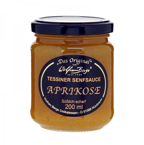 Original Tessiner Aprikosen-Senf-Sauce, 200 ml