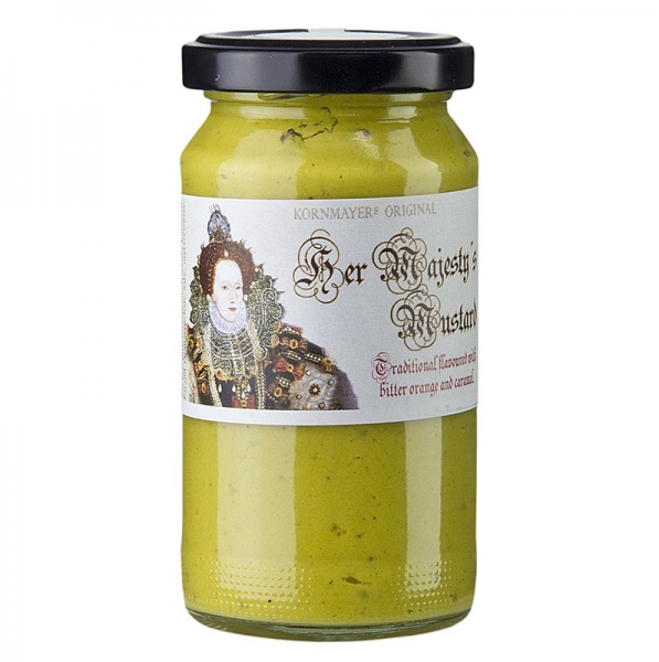 Kornmayer - Her Majestys Senf, mit Bitterorange und Karamell, 210 ml