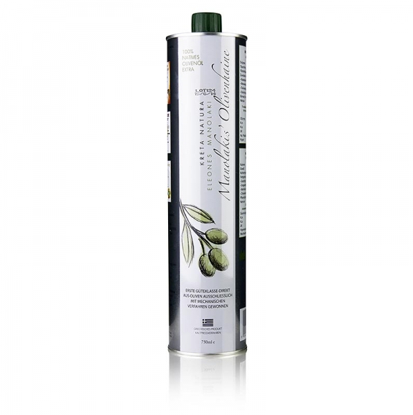 Manolakis Groves Olivenöl Extra Nativ, aus Koroneiki Oliven, Kreta, 750 ml