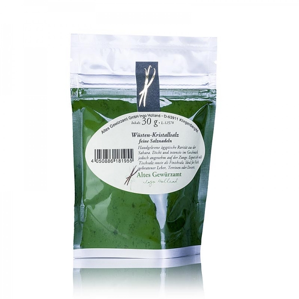 Wüsten-Kristallsalz, feine Salznadeln, Altes Gewürzamt, 30g