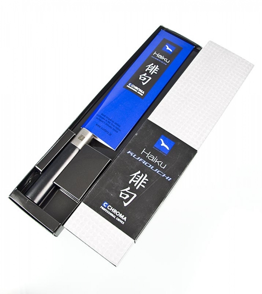 Haiku Kurouchi B-02 Atsu Deba Messer, Fleischmesser, beidseitiger Schliff, 16,5cm, 1 St