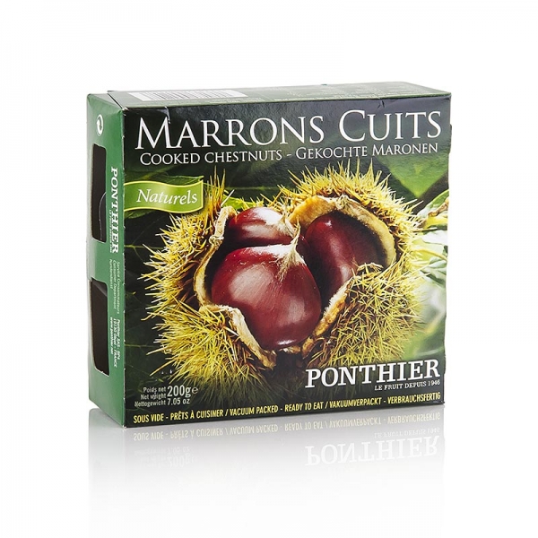 Maronen, geschält und gekocht, vakuumiert, Ponthier, 200g