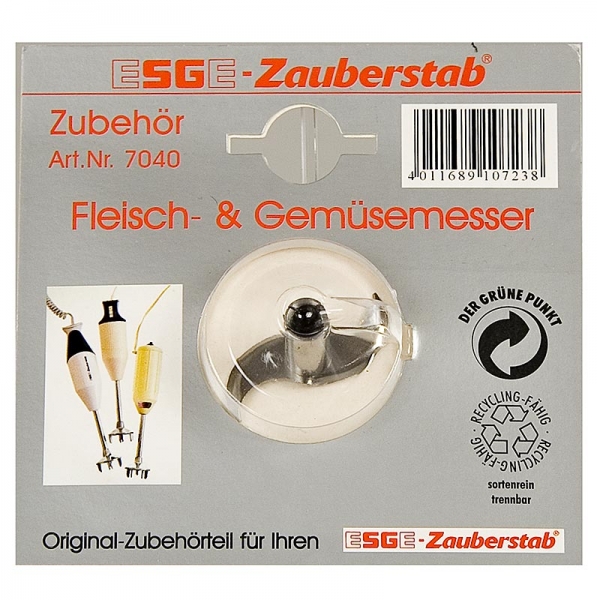 Ersatz-Messer, Fleisch-/Gemüsemesser - grob-, für Zauberstab ESGE No.7040, 1 St
