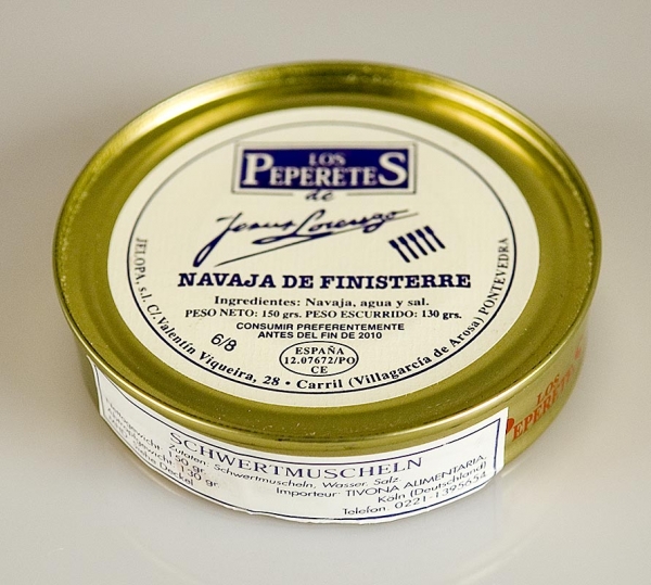 Schwertmuscheln - Navaja de Finisterre, Los Peperetes, Spanien, 120g