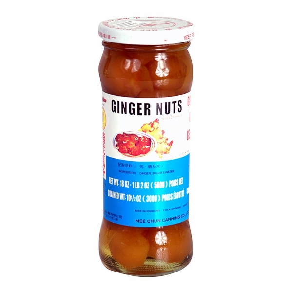 Ingwernüsse, kandiert, in Sirup, von Mee Chun, 500g