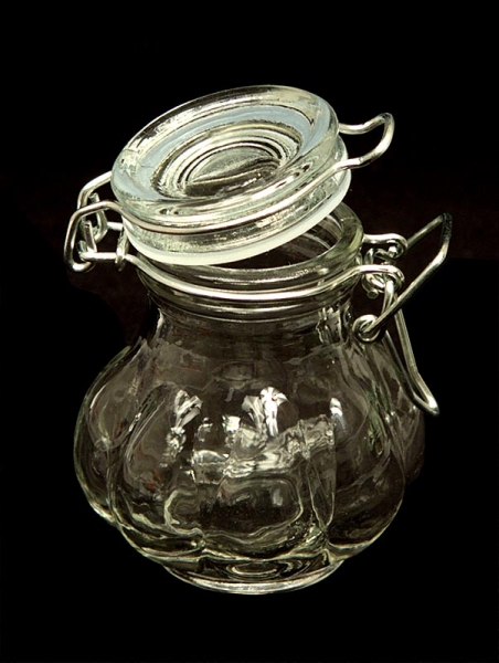 Drahtbügelglas - Mini, ø 6,5cm, 8,5cm hoch, 100 ml, Zwiebel, 1 St