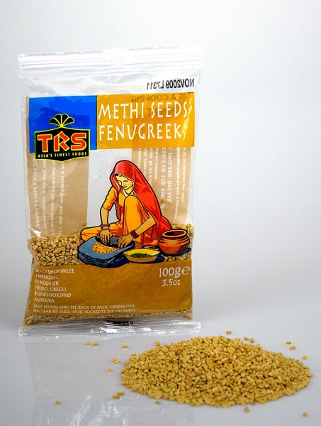 Bockshornkleesamen - vor Gebrauch rösten, von Methi Seeds, 100g
