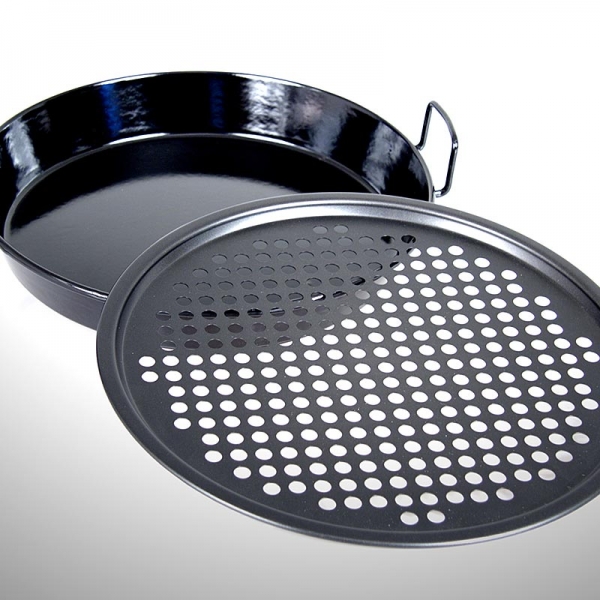 Outdoorchef-Zubehör- Gourmet-Set: Universalpfanne & Pizzablech, für City Grill, 2 tlg.