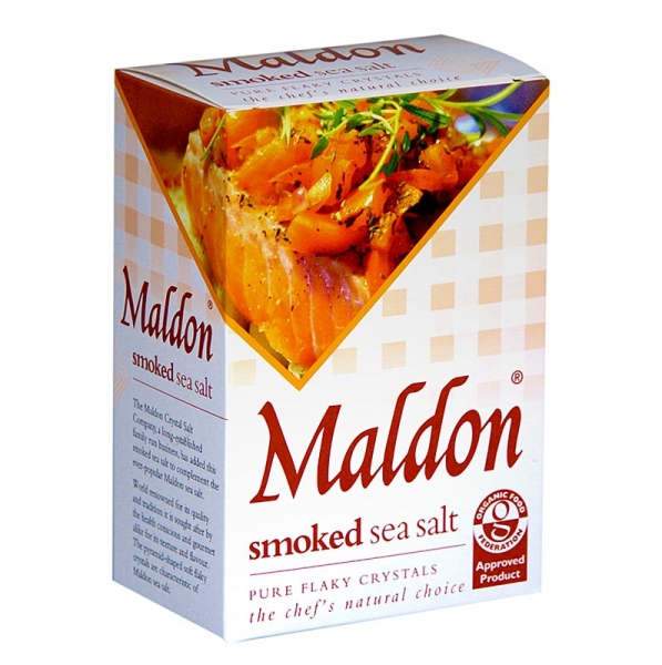 Maldon Sea Salt Flakes, geräuchert, Meersalz aus England, 125g