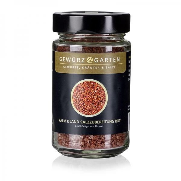 Gewürzgarten Palm Island Pacific-Salz, Spezialsalz mit roter Tonerde,grob,Hawaii, 220g