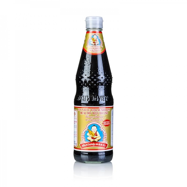 Soja-Sauce - Shoyu, Healthy Boy, dunkel, mit Pilzen, 700 ml