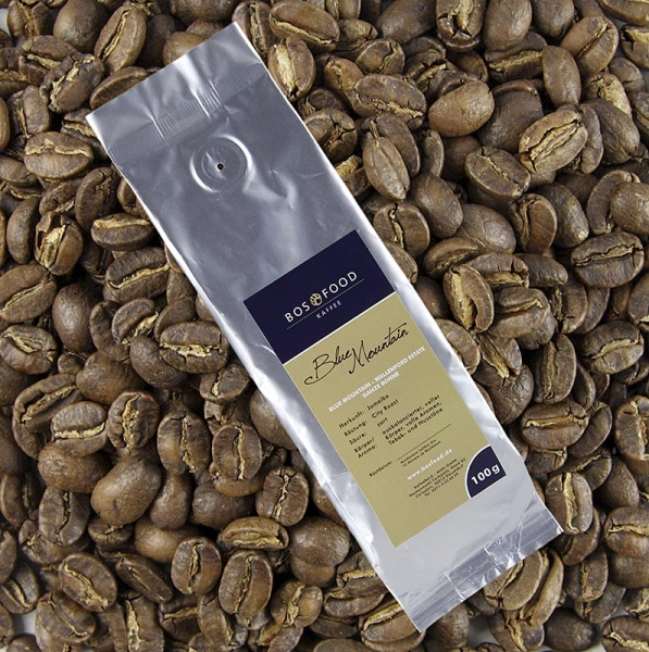 "BOS FOOD Blue Mountain" - Kaffee, Jamaika, ganze Bohnen, 100g