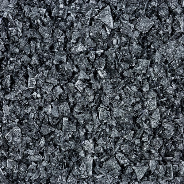 Dekorsalz schwarz in Pyramidenform, Petros, Zypern, 100g