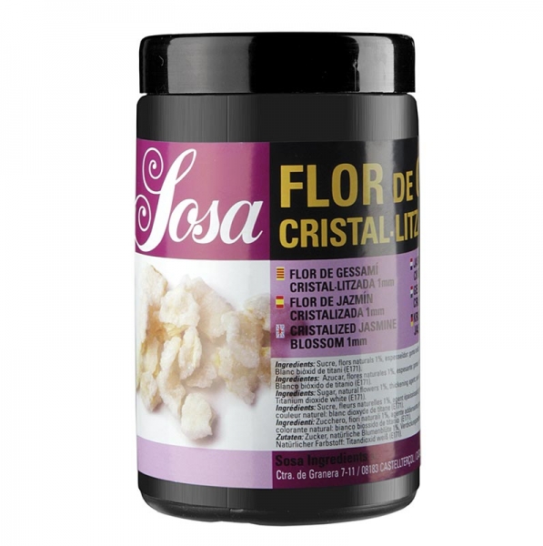 Jasminblüte, weiß, 1mm Stücke, kristallisiert, 500g