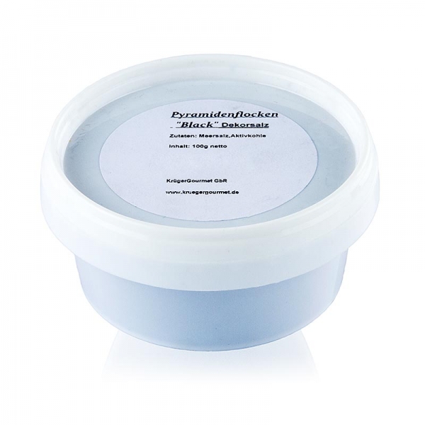 Dekorsalz schwarz in Pyramidenform, Petros, Zypern, 100g