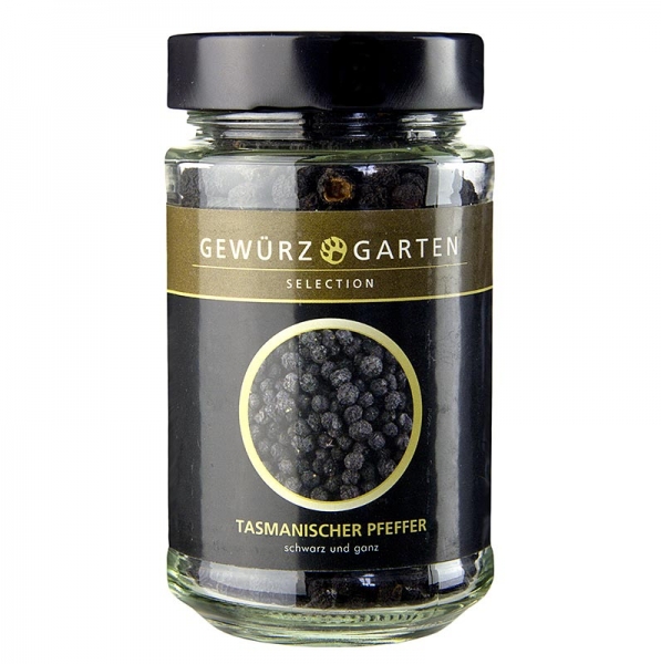 Gewürzgarten Tasmanische Pfefferbeeren, schwarz, ganz, 70g