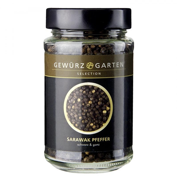 Gewürzgarten Sarawak Pfeffer, schwarz, ganz, 130g