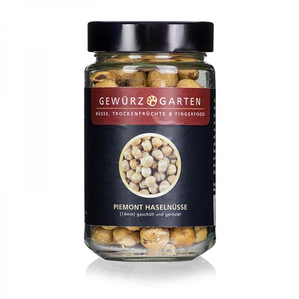 Gewürzgarten Haselnüsse Piemont, ganz, geschält und geröstet, 14mm, 110g