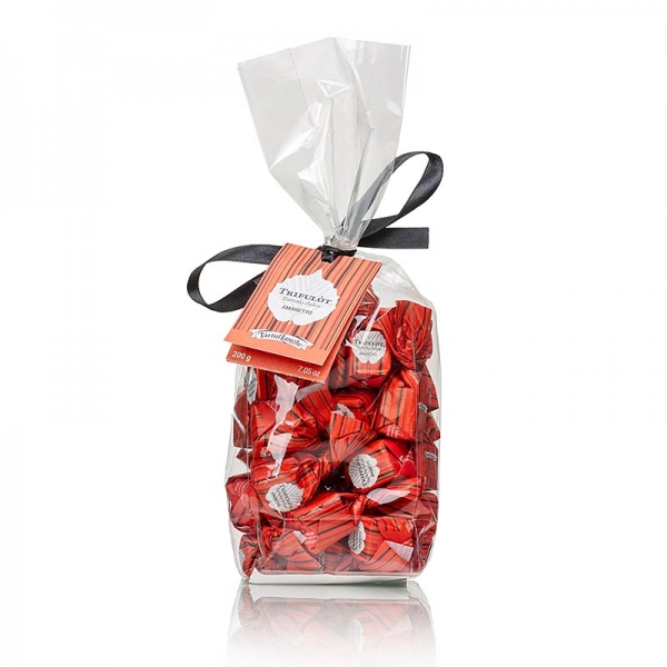 Mini Trüffelpralinen - Dolce d´Alba, Amaretto, mit Mandeln, ca. 7g, rosa, 200g