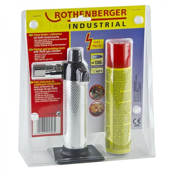 Gas-Brenner mini, für Feuerzeuggas, inklusive Kartusche, 1 St