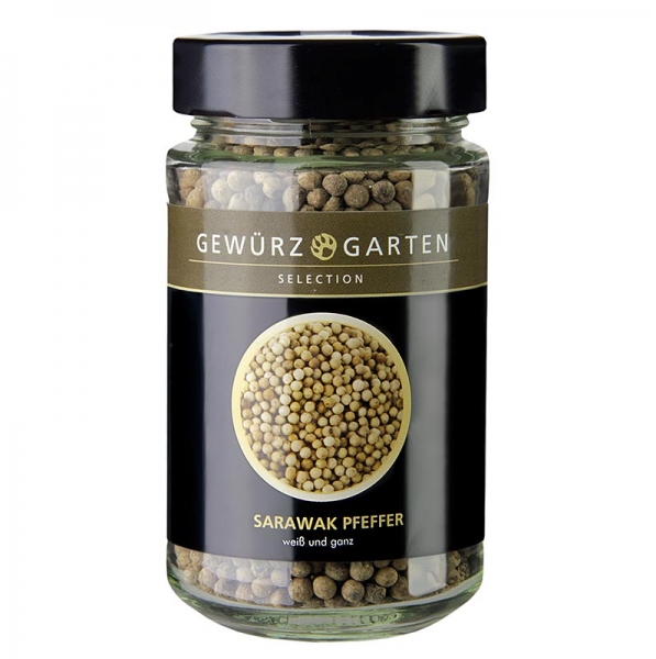 Gewürzgarten Sarawak Pfeffer, weiß, ganz, 150g