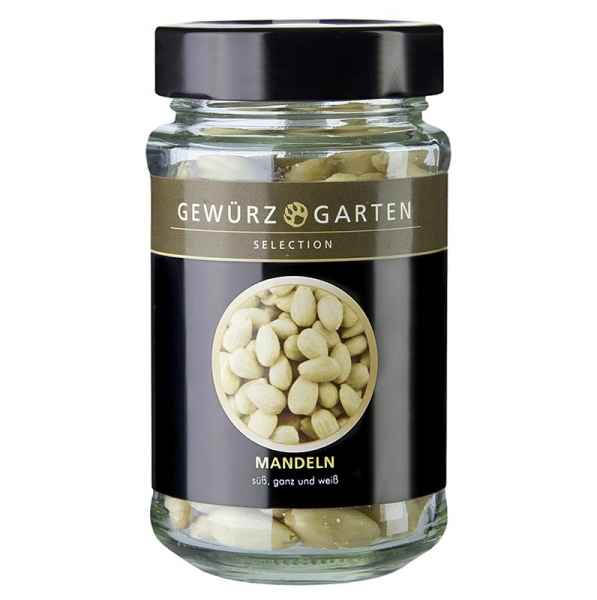 Gewürzgarten Mandeln, süß, ganz, weiß, 125g