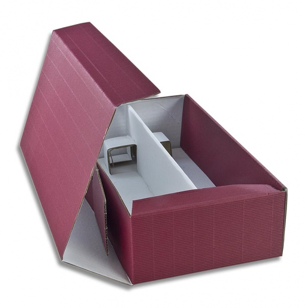 Weinpräsentkarton, bordeaux, für 1 Flasche à 0,75 l, 1 St