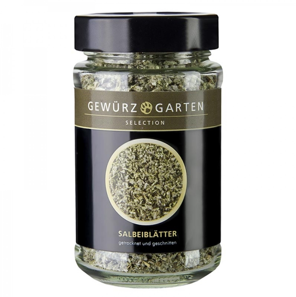 Gewürzgarten Salbeiblätter, getrocknet, geschnitten, 40g