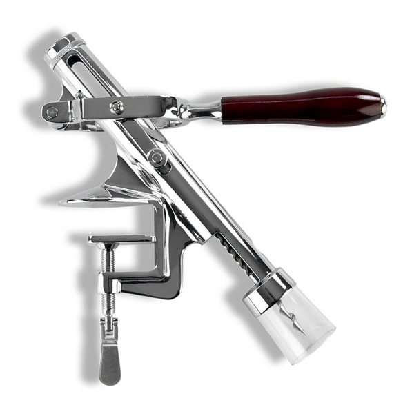 Tisch-Entkorkmaschine "Sieger Profi", Zinkdruckguss verchromt, Klemmvorrichtung, 1 St