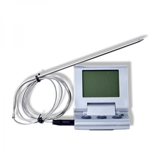 Digital Thermometer, mit Einstechfühler und Timer, 0°C bis +250°C, 1 St