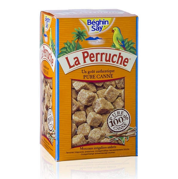 Rohr-Zucker, braun, in Würfeln, La Perruche, 750g