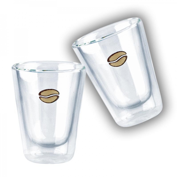 Espressogläser, doppelwandig, 80ml, ø 5,7cm, 7,5cm hoch, 6 St