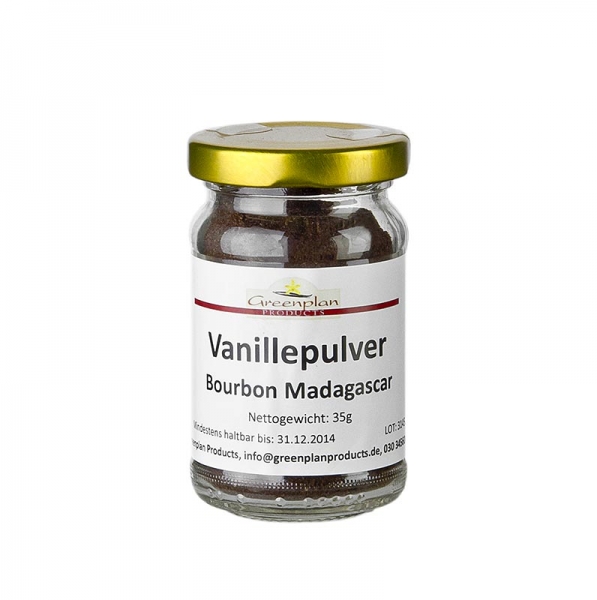 Bourbon-Vanille aus Madagaskar, gemahlen, Greenplan, 35g