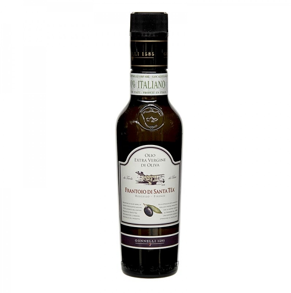 "Delicato", Olivenöl Extra Vergine, schwarze Oliven, Santa Tea Gonnelli, 250 ml
