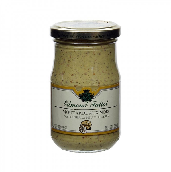 Dijon Senf mit Walnüssen, fein, Fallot, 190 ml