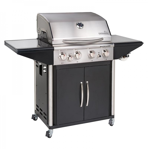 Outdoorchef-Grill Auckland, schwarz, Gasbetrieb, 3 Brenner, Seiten/Infrarotbren., 1 St