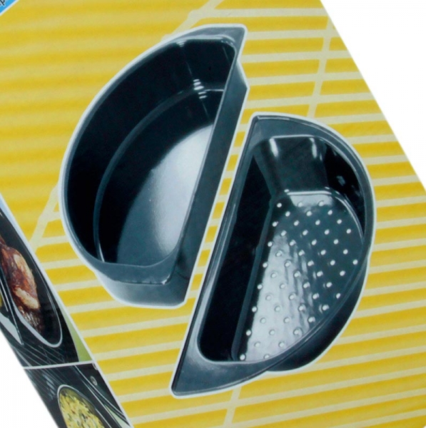 Outdoorchef-Zubehör- Gourmet-Halbmond, emailliert, 2-teilig, 1 St