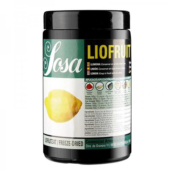 Pulver - Zitrone, gefriergetrocknet, mit Zucker, 1 kg