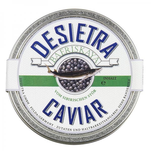 Desietra Baeriskaya Kaviar (Acipenser baerii), Aquakultur Deutschland, 125g