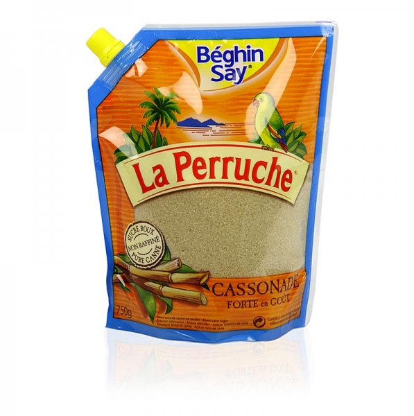 Rohr-Zucker, braun, lose , La Perruche, 750g